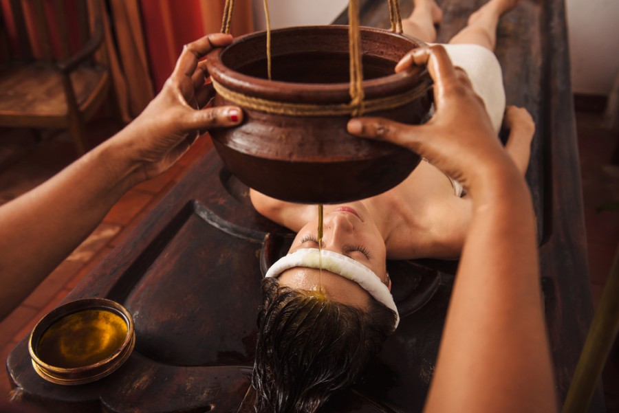 shirodhara scalp massage